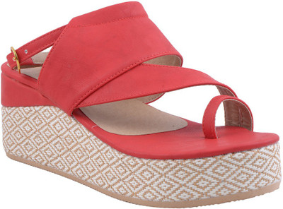 

Adorn Women Red Wedges