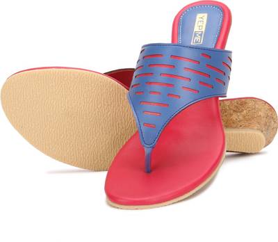 Yepme Women Blue &amp; Red Heels