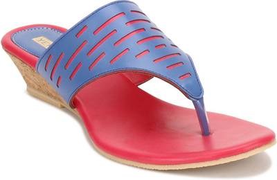 Yepme Women Blue &amp; Red Heels