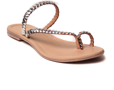 

Gnist Women Silver Flats