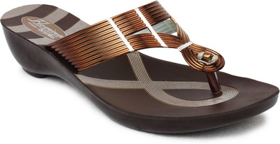 5 OFF on Action Shoes Women PL 1163 COPPER Wedges on Flipkart