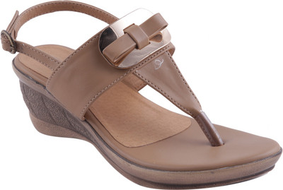 

Adorn Women Beige Wedges