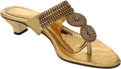 

Bare Soles Women Gold Heels