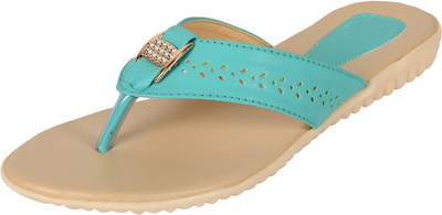 

With The Fashion Women GREEN Flats