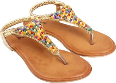 

Jade Women Gold Flats