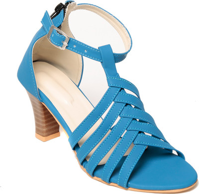 Adorn Women Blue Heels