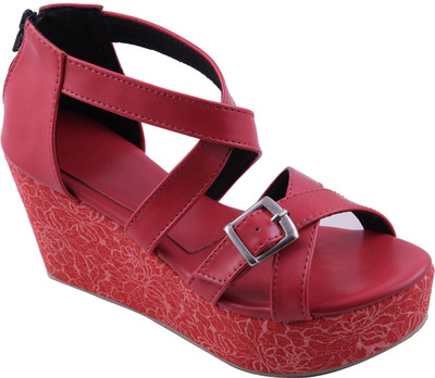 

Adorn Women Red Wedges