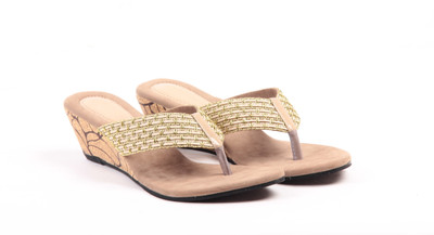 

Adorn Women Beige Wedges