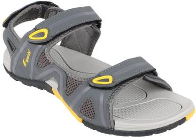 Fsports Men Grey Yellow Sandals