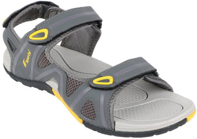 

Fsports Men Grey Yellow Sandals