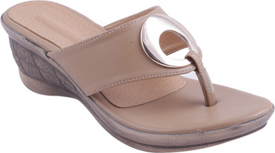 

Adorn Women Beige Wedges