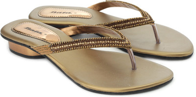 

Bata Women Golden Flats