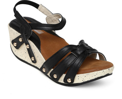 

Bruno Manetti Women Black Wedges
