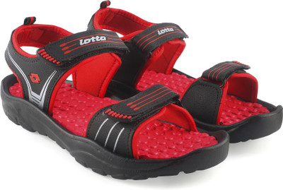 

Lotto Men Black/Red Sports Sandals