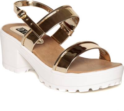Ten Women Gold Heels