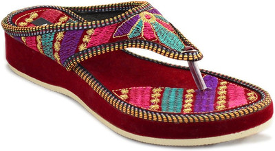 

Myra Women Maroon Wedges