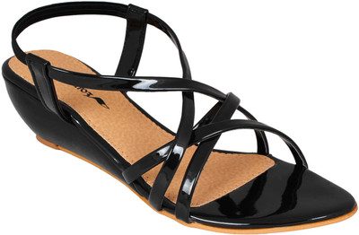 

Bellafoz Women Black Wedges