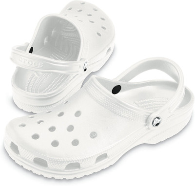 Crocs Women White Clogs, Crocs Women 10001-100 Clogs