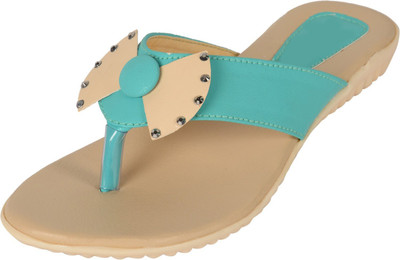 With The Fashion Women GREEN Flats