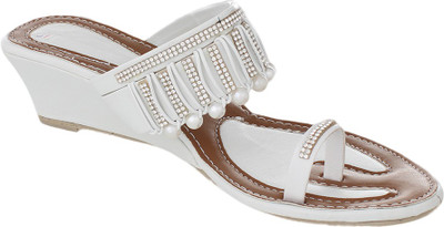 

Bare Soles Women White Wedges