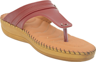 

1 Walk Women Maroon Flats