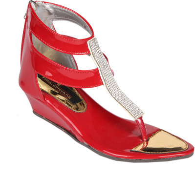 

Trilokani Girls Sports Sandals(Red