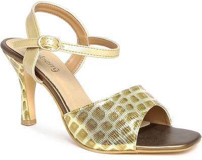 Dressberry Women Gold Heels