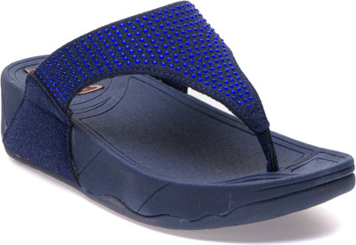 

Flat n Heels Women Blue Wedges