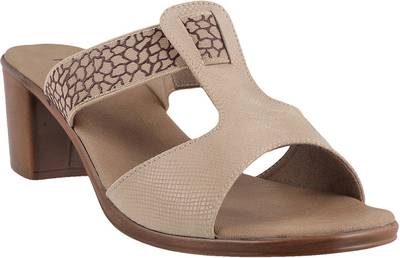 Mochi Women 20,Beige Heels