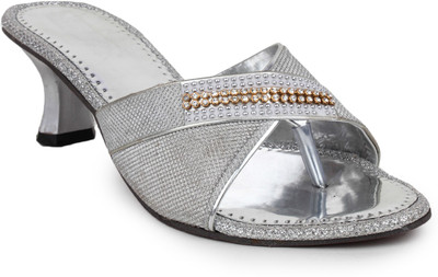 

Beonza Women Silver Heels