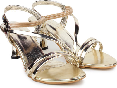

London Steps Women Golden Heels