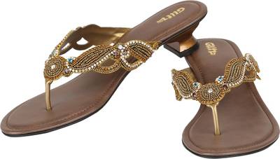 Glitz Women Beige Heels
