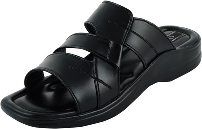 Chamois Men Black Sandals