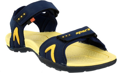 

Sparx Men Navy Blue Yellow Sandals