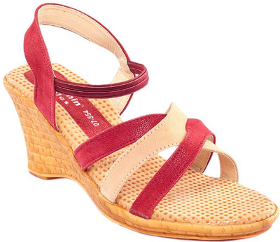 

Dolphin Miles Women Red Wedges