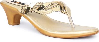 Shezone Women Golden Heels
