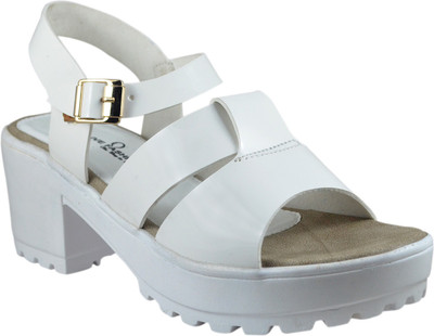 

Olive Fashion Women White Heels