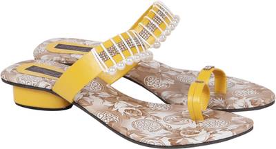 Sapyork Women Yellow Heels