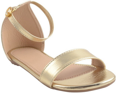 

Adorn Women Golden Flats
