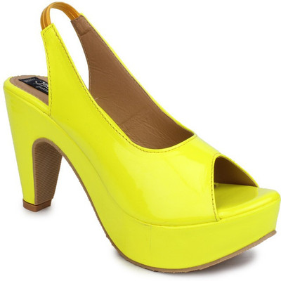

Sindhi Footwear Women Yellow Heels