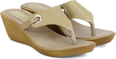 

Bata Women Beige Wedges