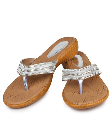 

Bonzer Women Silver Wedges