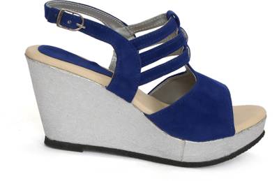 Fadrin Women Blue Heels