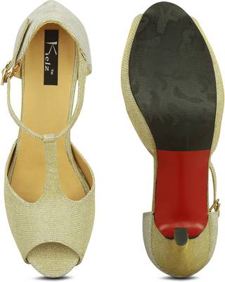 Kielz Women Gold Heels
