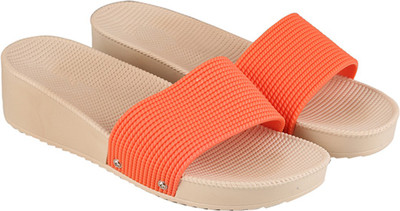 

Go India Store Women Orange Wedges