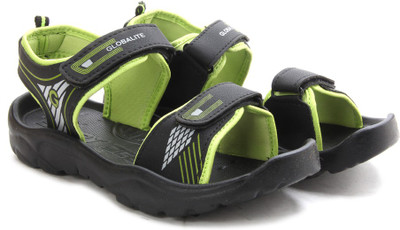 

Globalite Men Grey Lime Sports Sandals