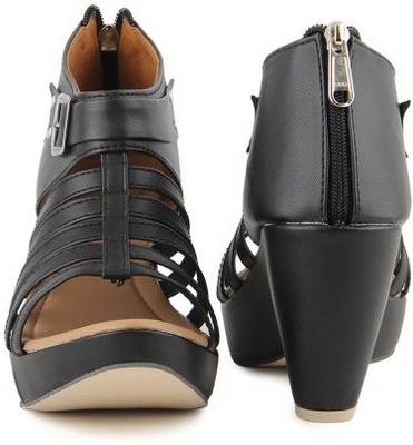 Nshell Women BLACK Heels