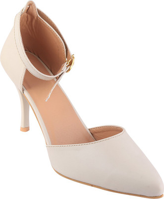 

Go India Store Women White Heels