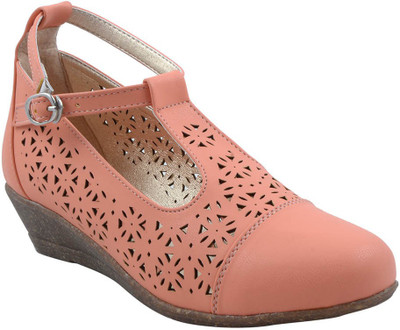 

Adorn Women Peach Wedges