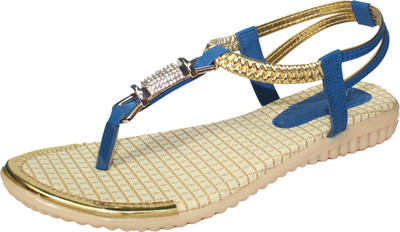

With The Fashion Women BLUE Flats